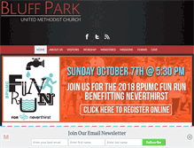 Tablet Screenshot of bluffparkumc.org